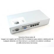 Extensor / Splitter 1x4 puertos VGA+Audio vía Cat5/6 300 m